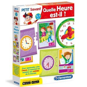Clementoni Petit Savant-Quelle Heure est-il? (What time is it?) 5+ New Sealed